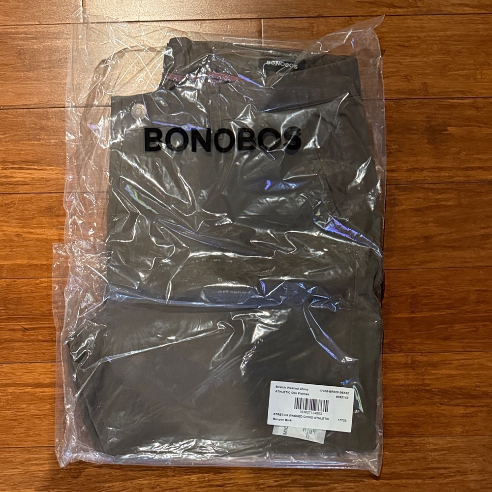 Bonobos Banyon Bark Stretch Washed Chino Athletic Oak Frames 36/32